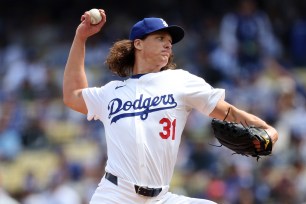 Los Angeles Dodgers starting pitcher Tyler Glasnow