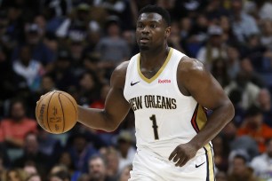 New Orleans Pelicans power forward Zion Williamson