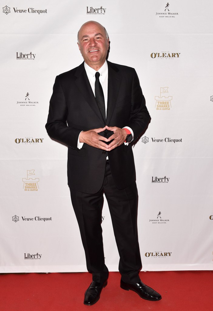 Kevin O'Leary in a suit and tie at the launch of a symposium celebrating global entrepreneurship at Casa Loma in Toronto, Canada on April 5, 2018
