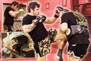 UFC fighter Jim Miller training and at home in New Jersey
