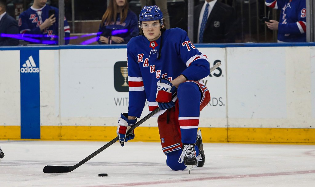 Rangers likely will play Matt Rempe on Sunday against the Capitals and their enforcer, Tom Wilson.