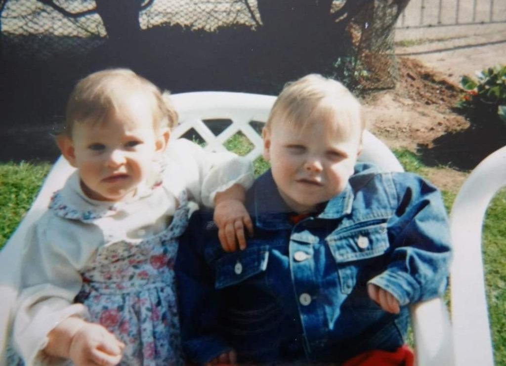 Jack Richardson and Bronwyn Tacey as toddlers