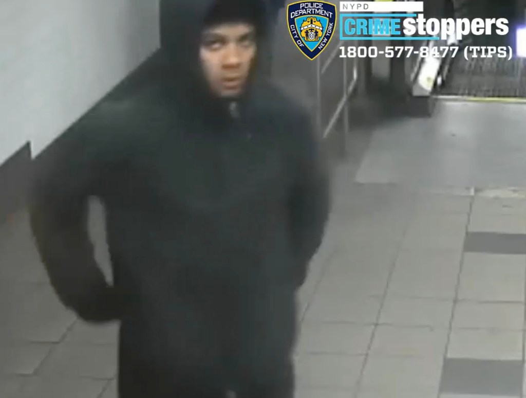 Another angle of the suspect is shown in this photo provided by NYPD. 