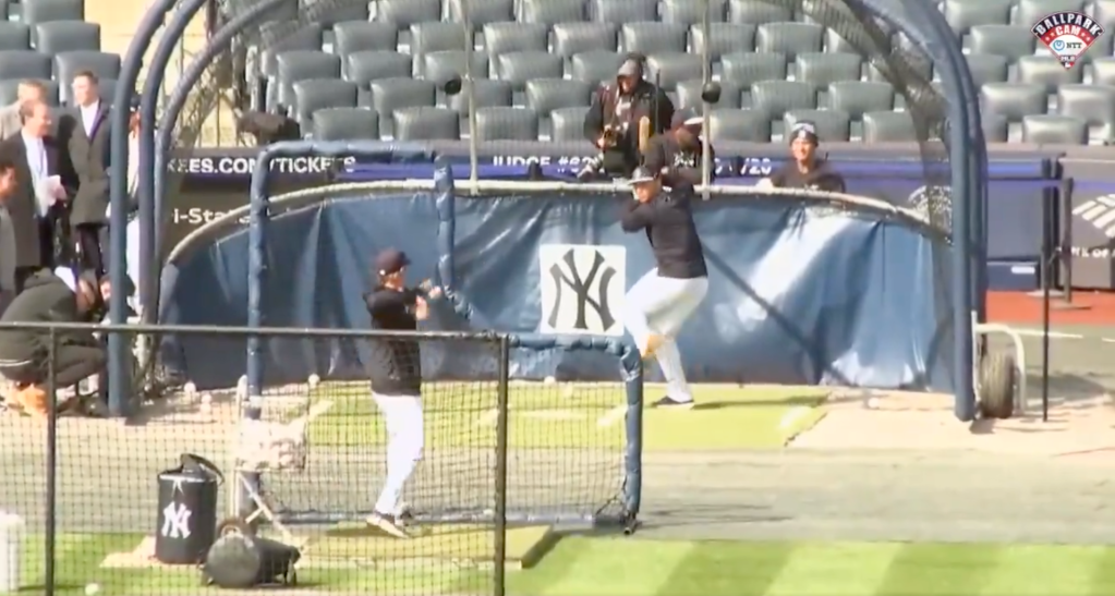 Gleyber Torres was unfazed by a 4.7 magnitude earthquake that hit Yankee Stadium while he was taking batting practice.