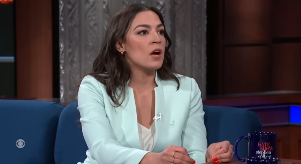 Rep. Alexandria Ocasio-Cortez was interviewed by Stephen Colbert on the "Late Show" this week.