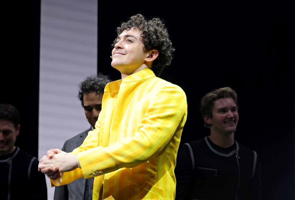 Ali Louis Bourzgui onstage in "Tommy" on Broadway