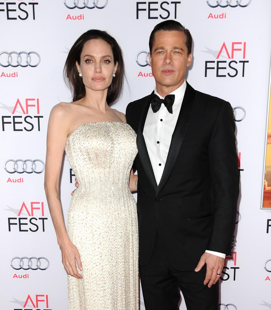 Angelina Jolie and Brad Pitt. 