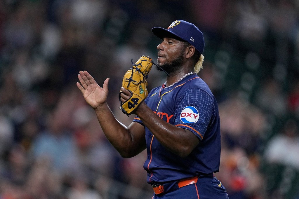 Ronel Blanco struck out seven and walked two across nine innings.