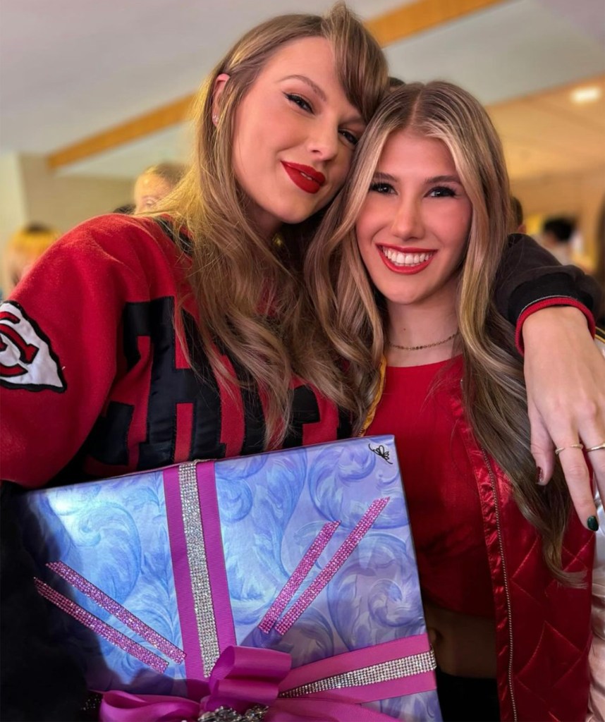 Ava Hunt met Taylor Swift at a Chiefs game in December 2023.