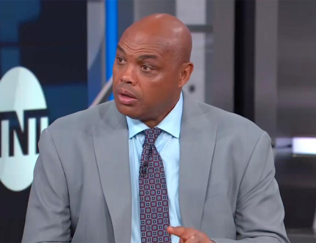 Charles Barkley unloads on the Celtics during halftime against the Knicks on April 11, 2024. 