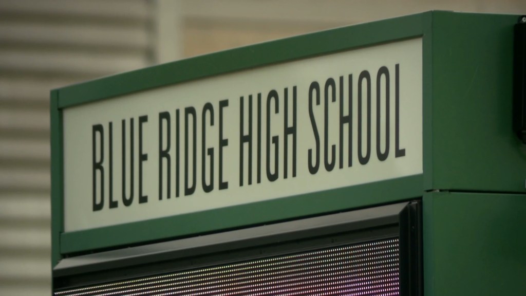 Blue Ridge high school sign