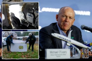 Boeing CEO Dave Calhoun, Alaska Airlines plane with missing door
