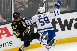 Our prediction for Game 2 of Bruins-Maple Leafs on Monday. 