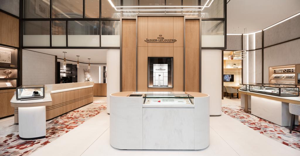 Image of the interior of Jaeger LeCoultre's new Madison Avenue boutique.