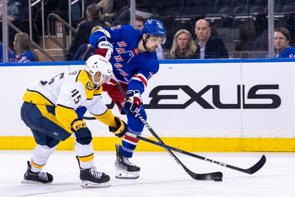 Filip Chytil has played in just 10 games for the Rangers this season.