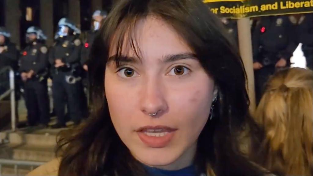 Columbia student who joined NYU anti-Israel protests admits she doesn't know she's protesting