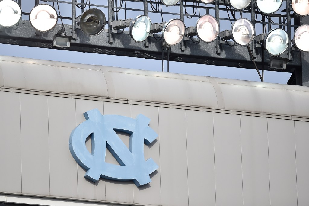 UNC logo on stadium