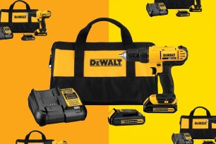 A group of black and yellow tools