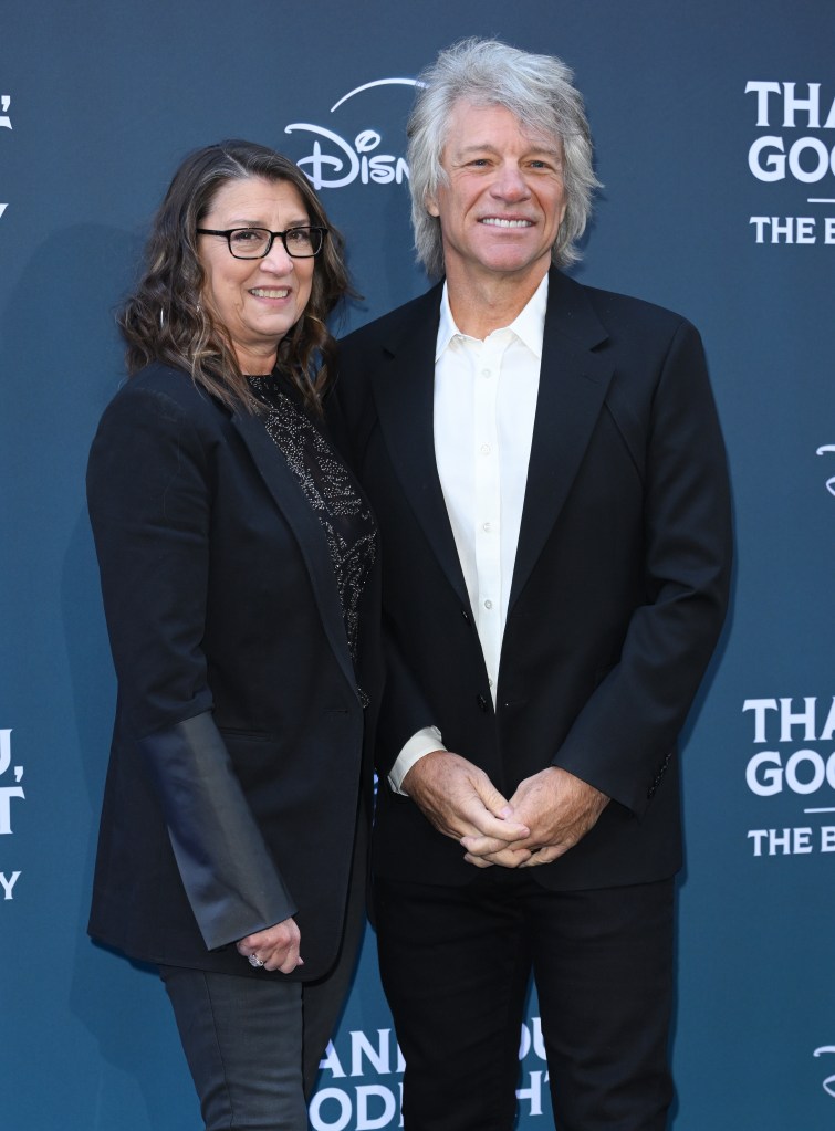 LONDON, ENGLAND - APRIL 17: Dorothea Hurley and Jon Bon Jovi attend the "Thank You, Goodnight: The Bon Jovi Story" UK Premiere at the Odeon Luxe West End on April 17, 2024 in London, England. (Photo by Karwai Tang/WireImage)
"Thank You, Goodnight: The Bon Jovi Story" UK Premiere â Arrivals