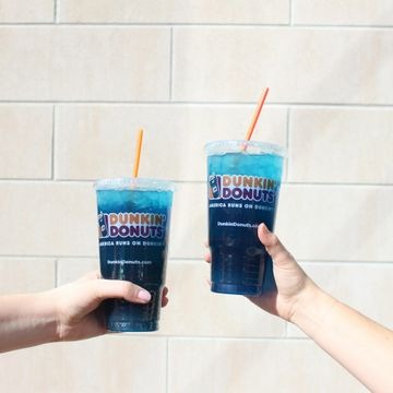 Dunkin Blue Raspberry and Strawberry Energy Drinks