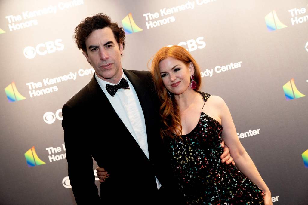 Sacha Baron Cohen and Isla Fisher. 