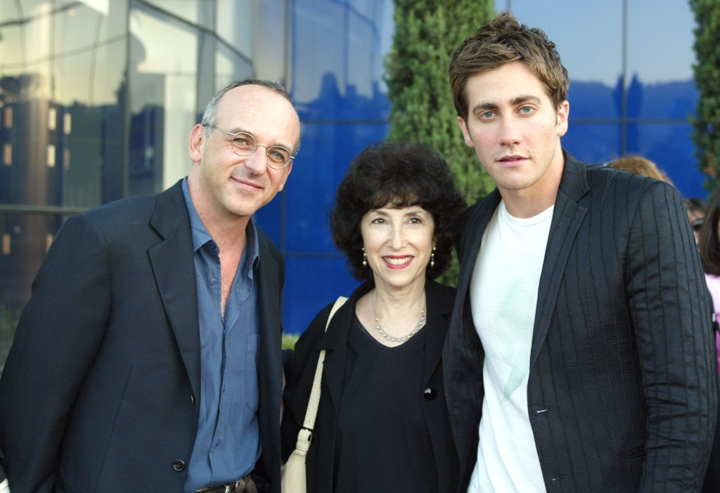 Exec. prod. Lucas Foster, exec. prod. Carol Baum and Jake Gyllenhaal at the premiere of "The Good Girl"