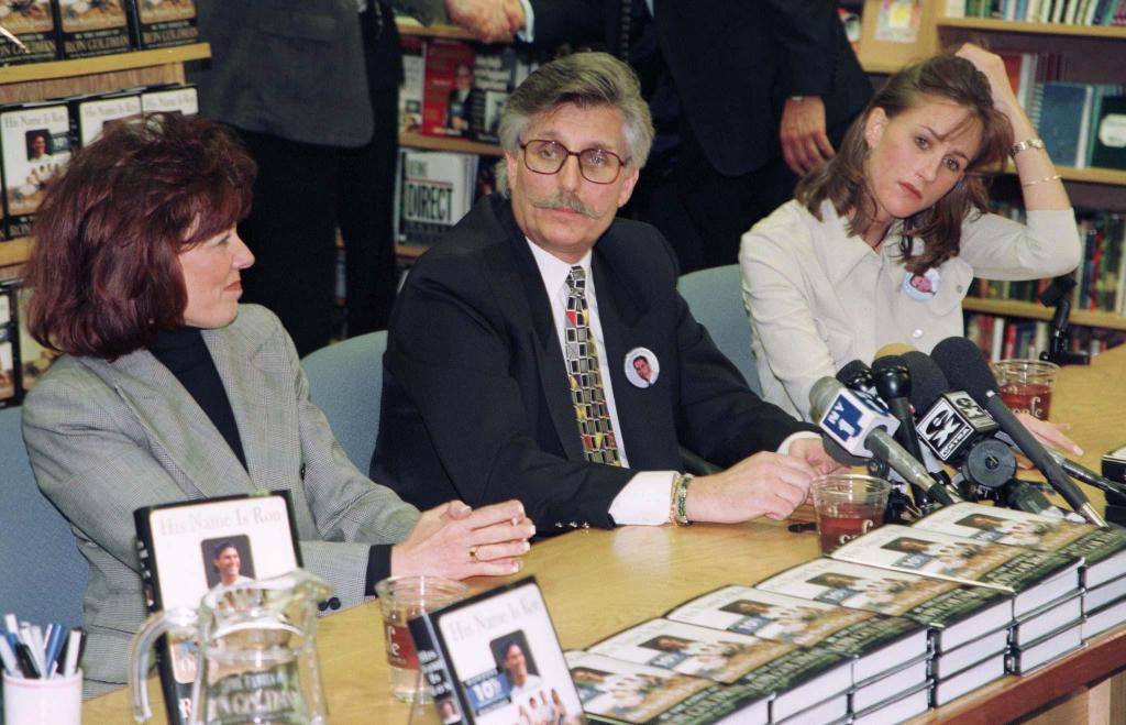 The Goldman family at a book signing. 