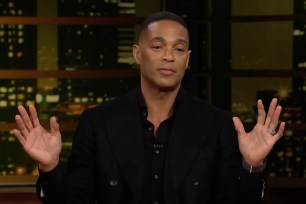 Don Lemon, Former CNN host, speaking critically about Diversity Equity and Inclusion in a black suit