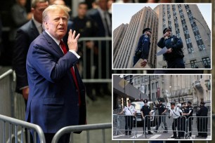 Donald Trump at Manhattan Criminal Court