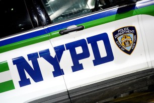 NYPD car close-up