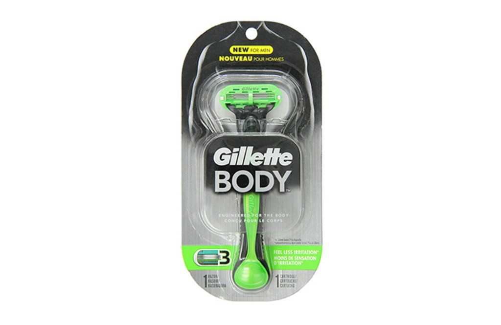 Gillette Body Razor + 9 Refill Blade Cartridges

