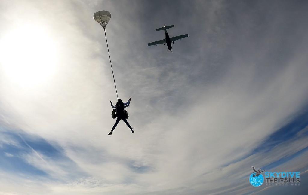 "We will have our glasses on us, so when the parachute opens, it's much quieter, it's much safer," he continued.