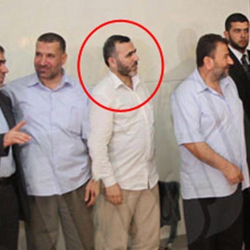 Marwan Issa, circled in red, deputy commander of Hamas' military wing