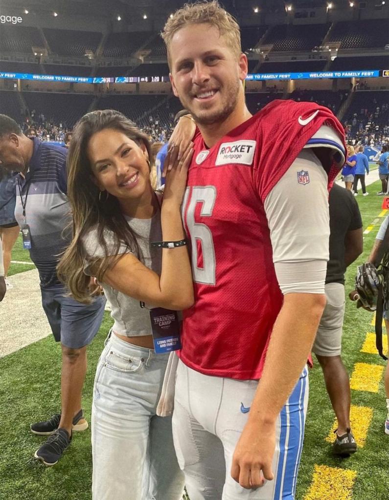 Christen Harper and Jared Goff announced their engagement in 2022.