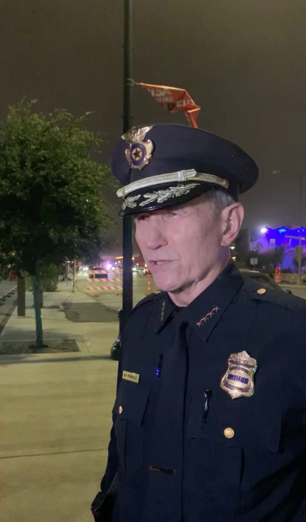 San Antonio Chief Bill McManus said the women hurt in the shootout suffered non-life threatening injuries.