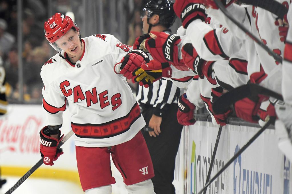 Jake Guentzel has been on a tear for the Hurricanes since getting acquired at the trade deadline.