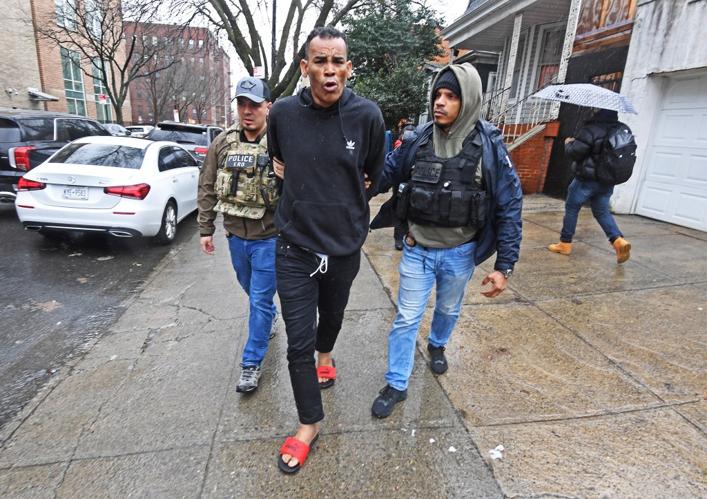 Federal agents raid the the home (3259 Hull Ave., Bronx.) where illegal migrant squatters have been living in