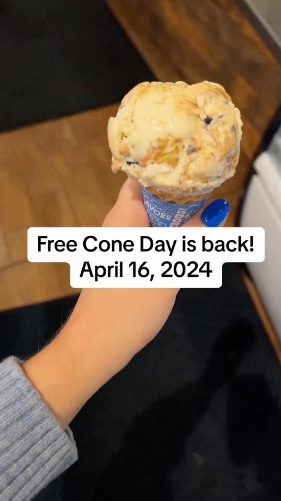 participating Ben & Jerry’s locations worldwide are offering customers one free ice cream cone -- no purchase necessary.