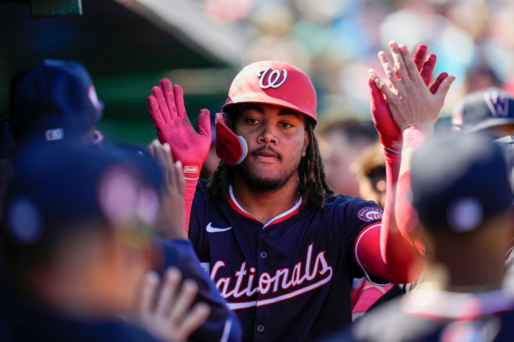 James Wood hit .364 in spring training with the Nationals.