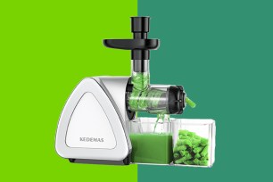 A machine with green liquid in it