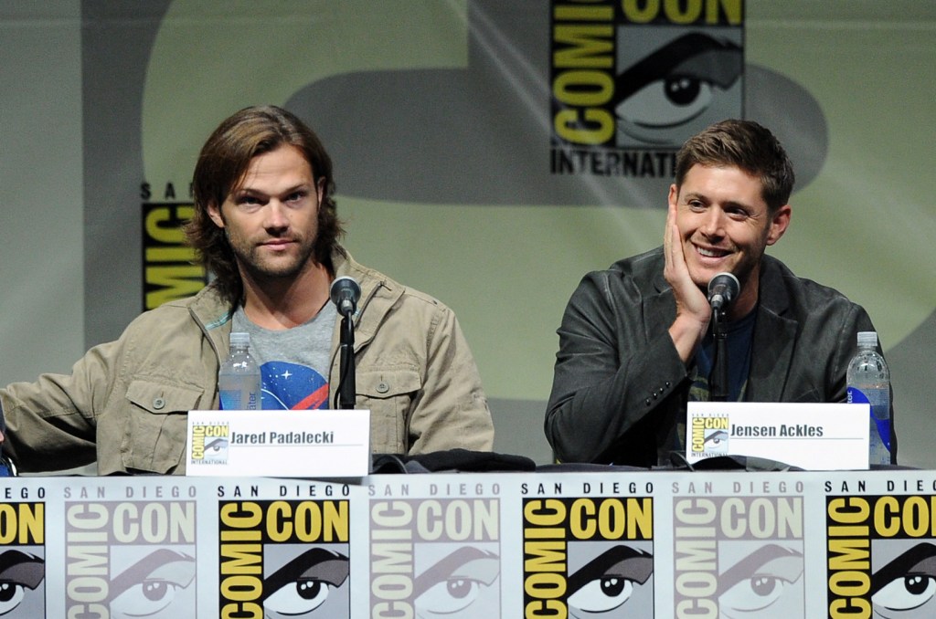 2013: Jared Padalecki and Jensen Ackles talk about "Supernatural" at Comic-Con in San Diego.