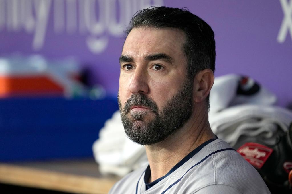 Justin Verlander made his season debut against the Nationals.