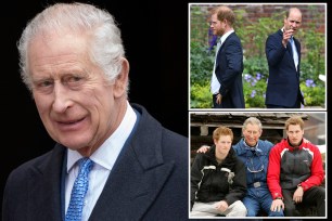 King Charles hoping to play 'peacemaker' between sons Harry and William during rumored May trip