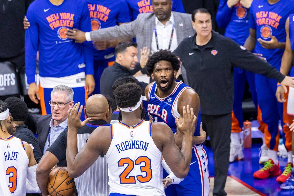 Joel Embiid and the 76ers will attempt to even the first-round series Sunday.