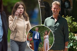 Theresa Nist stepping out in New Jersey, thoughtfully covering her wedding ring with a somber expression after announcing her breakup with Gerry Turner