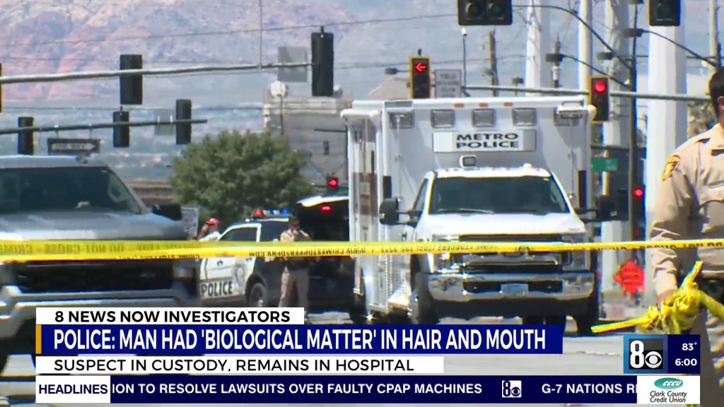 Murder suspect accused of eating victims face near Las Vegas Strip