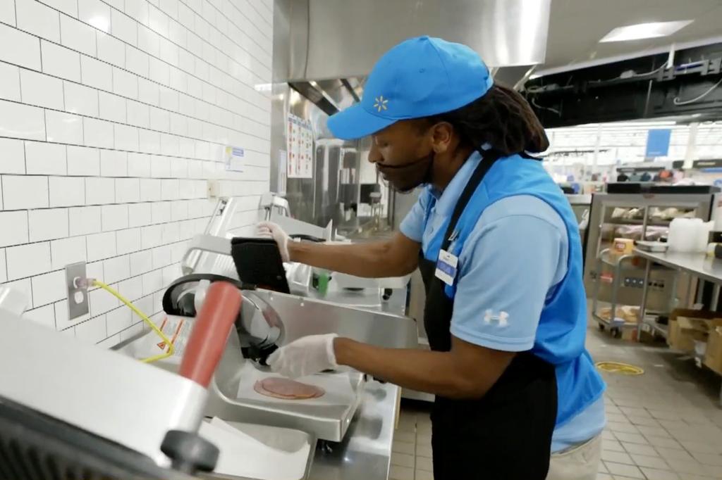  Beard remains devoted to his deli duties while on the clock, saying he's proud of the work he does at Walmart. 