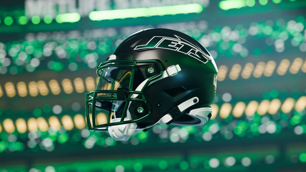 The Jets' alternate helmet for 2024.