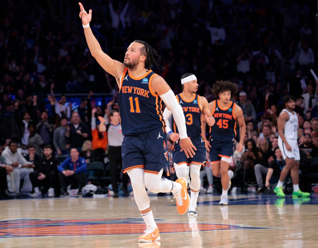 Brooklyn Nets vs. New York Knicks at Madison Square Garden - New York Knicks guard Jalen Brunson