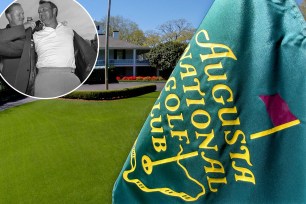 The clubhouse of the Augusta National Golf Club in Augusta, Ga., is seen in this Sunday, April 3, 2005, file photo. Richard Globensky has been charged in federal court in Illinois in the transport of millions of dollars worth of Masters golf tournament merchandise and memorabilia stolen from Augusta National Golf Club in Georgia, according to court documents filed Tuesday, April 16, 2024. The items were taken from the famous golf club and other locations beginning in 2009 through 2022, according to the government. 